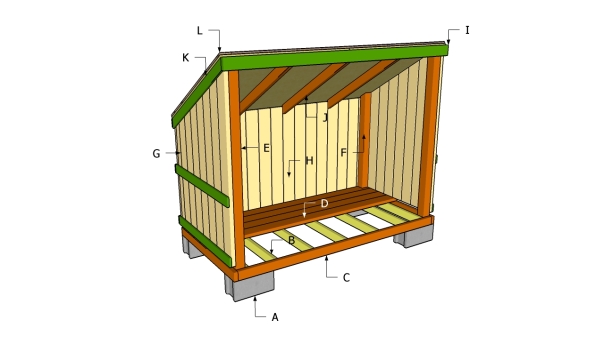 Free Firewood Storage Shed Plans how to build a barn roof