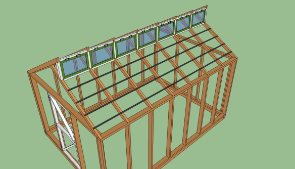 wood frame greenhouse plans